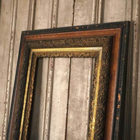 #53970 28x32 Antique Wood & Gesso Picture Frame image 2