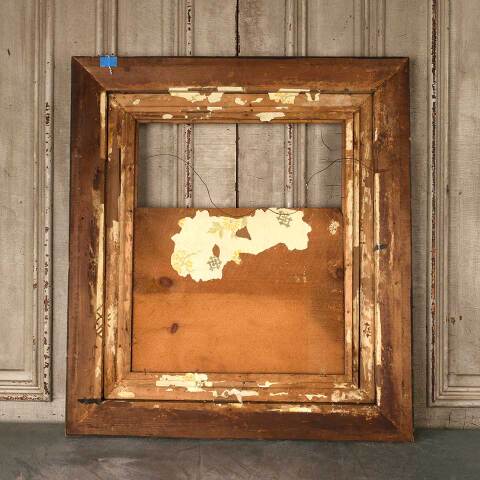 #53971 33x37 Antique Wood & Gesso Picture Frame image 8