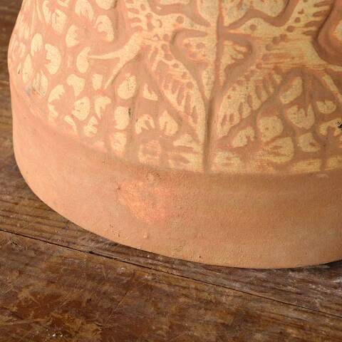 #53974 Terra Cotta Garden Birdbath Pedestal Base image 7