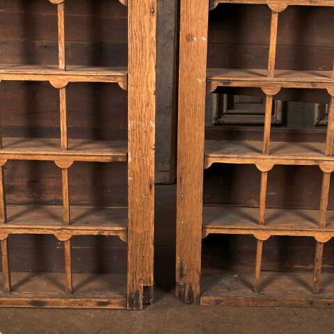 #53980 Antique Wood 36 Cubby Sorting Cabinets image 5