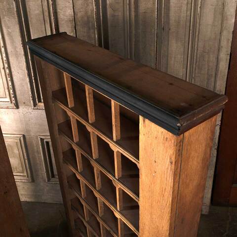 #53980 Antique Wood 36 Cubby Sorting Cabinets image 7