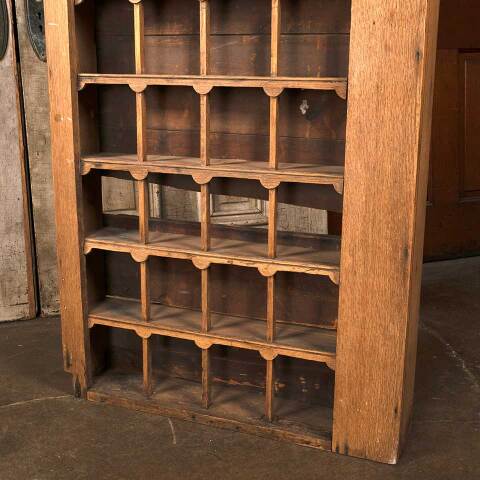 #53980 Antique Wood 36 Cubby Sorting Cabinets image 8