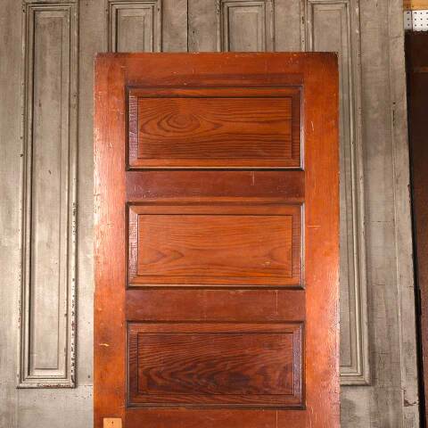 #54000 29x80 Antique 5 Panel Interior Pine Door image 6