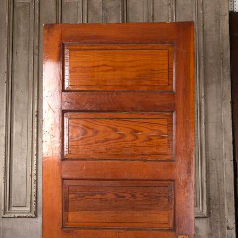 #54001 31x80 Antique 5 Panel Interior Pine Door image 2