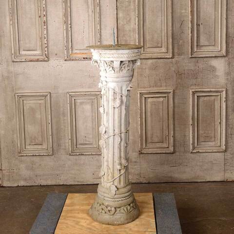 #54009 Garden Sundial & Ornate Concrete Pedestal image 7