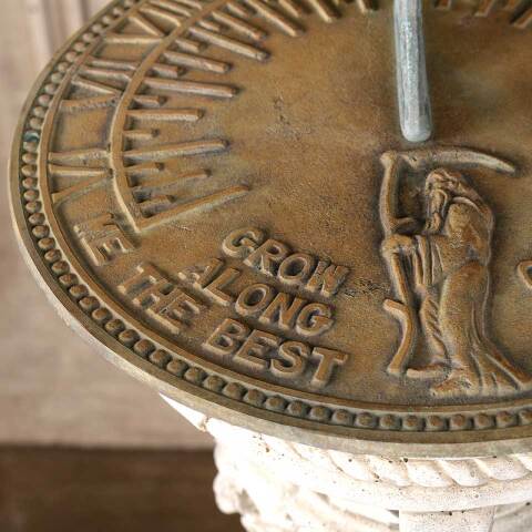 #54009 Garden Sundial & Ornate Concrete Pedestal image 3