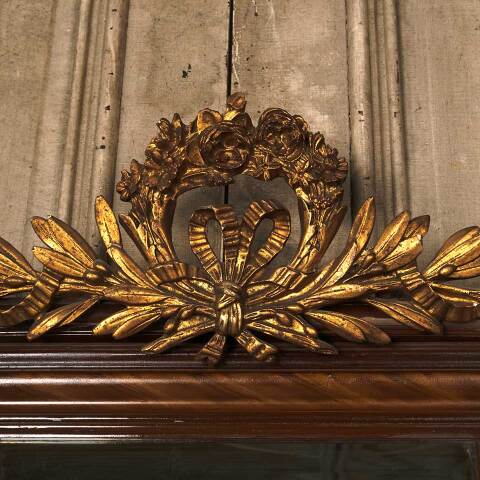 #54013 27x51 Antique Ornate Beveled Glass Mirror image 3