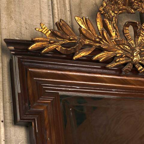 #54013 27x51 Antique Ornate Beveled Glass Mirror image 7