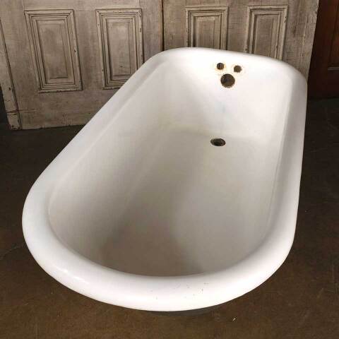 #54015 Antique Cast Iron Clawfoot Bathtub image 5