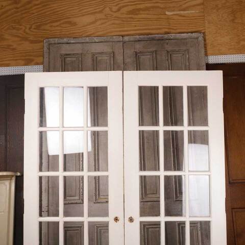 #54017 60x79 Salvaged Vintage 15 Lite French Doors image 2