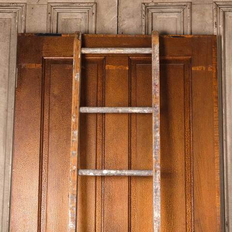 #54044 16x91 Antique Eight Rung Wood Ladder image 2