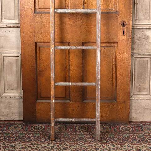 #54044 16x91 Antique Eight Rung Wood Ladder image 3