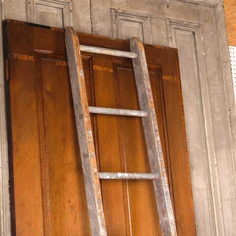 #54044 16x91 Antique Eight Rung Wood Ladder image 4