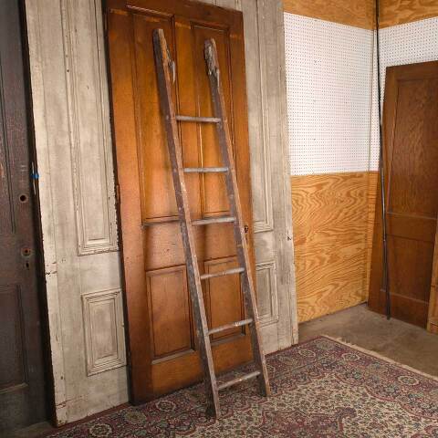 #54045 16x85 Antique Six Rung Wood Ladder image 5