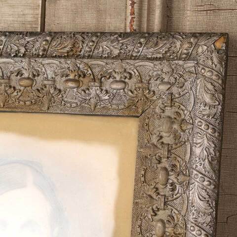 #54070 22x25 Antique Picture Frame with Portrait image 4