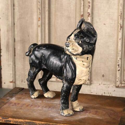 #54072 Antique Cast Iron Boston Terrier Door Stop image 6