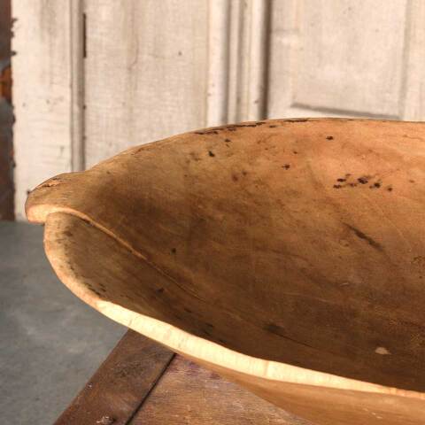#54080 Primitive Wood Dough Bowl image 2
