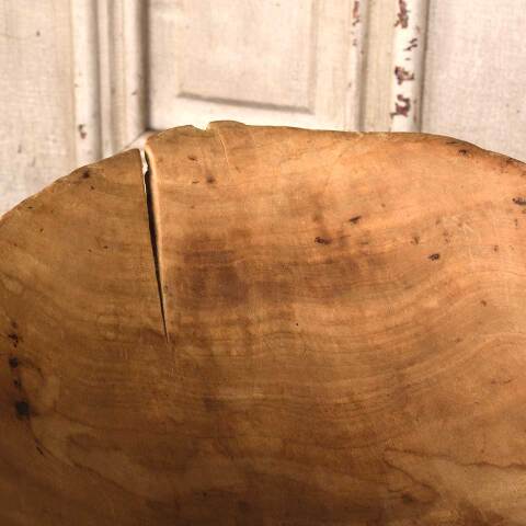 #54080 Primitive Wood Dough Bowl image 4