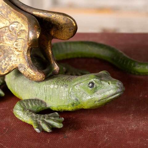 #54087 Cast Brass Winged Lizard image 2