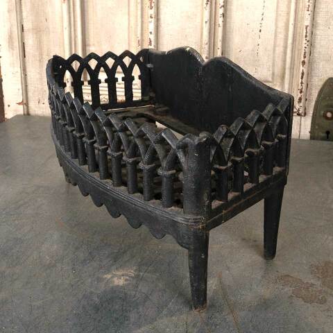 #54093 Antique Cast Iron Fireplace Log Holder image 6