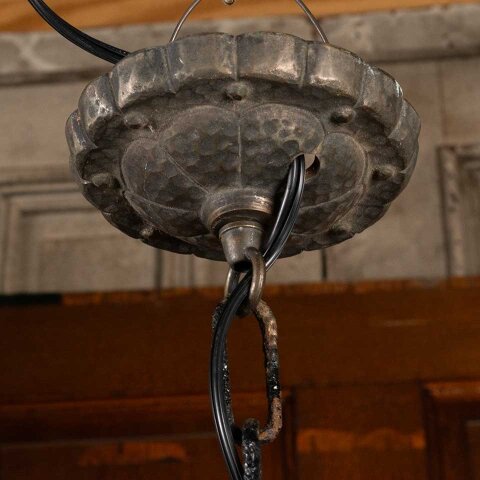 #54105 9" Antique Cast Iron Pendant Light Fixture image 4