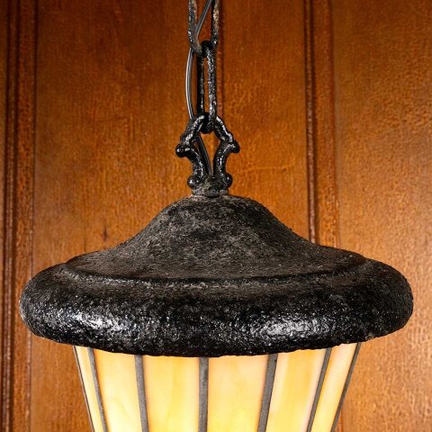 #54105 9" Antique Cast Iron Pendant Light Fixture image 5