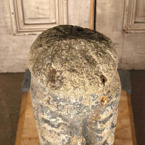 #54108 Vintage Cast Concrete Bust Garden Statue image 4