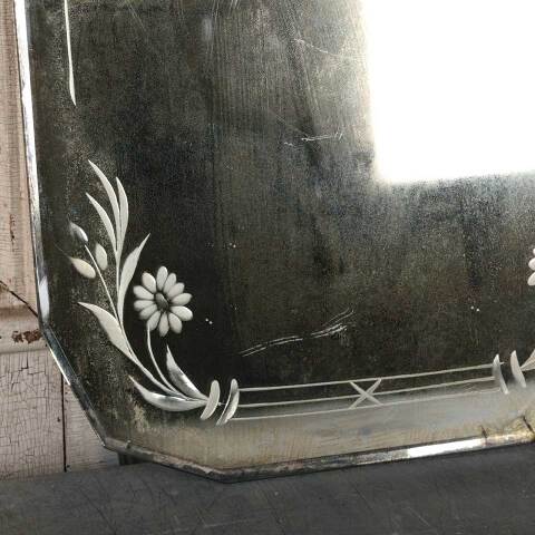 #54109 12x18 Antique Beveled Glass Wall Mirror image 3