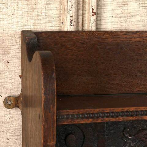 #54127 31x15 Carved Wood Wall Mount Coat Rack image 8