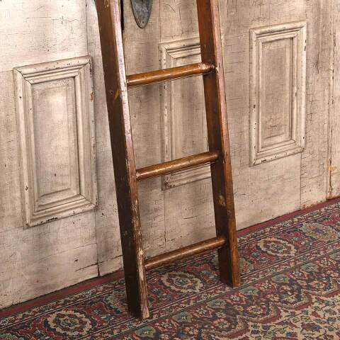 #54129 Antique Wood Seven Rung Ladder image 3