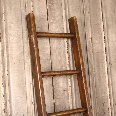 #54129 Antique Wood Seven Rung Ladder image 2