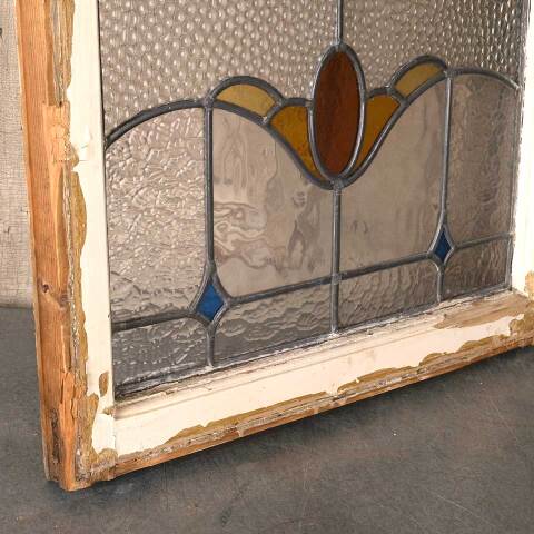 #54138 21x16 Salvaged Antique Stained Glass Window image 4