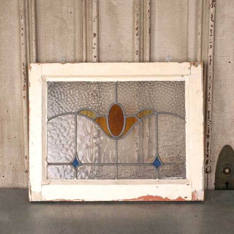 #54138 21x16 Salvaged Antique Stained Glass Window image 5