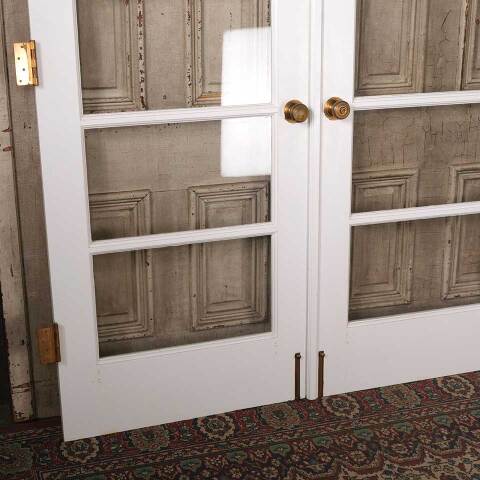 #54145 59x79 Salvaged Vintage 5 Lite French Doors image 3