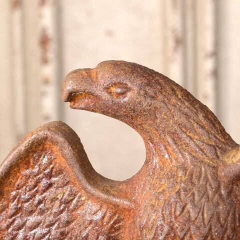 #54147 Salvaged Antique Cast Iron Eagle Snow Bird image 2