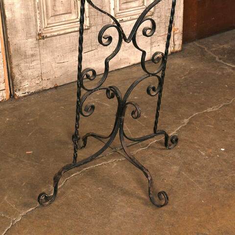 #54182 Antique Fishbowl & Wrought Iron Stand image 3