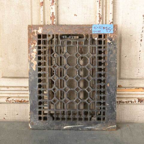 #54185 8x10 Cast Iron Heat Grate Floor Vent Cover image 2