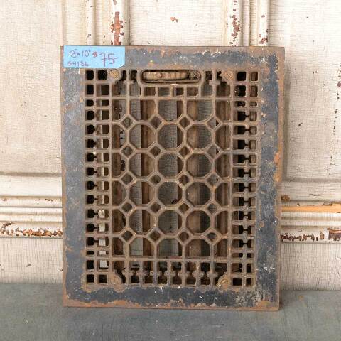 #54186 8x10 Cast Iron Heat Grate Floor Vent Cover image 2