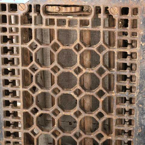 #54186 8x10 Cast Iron Heat Grate Floor Vent Cover image 3