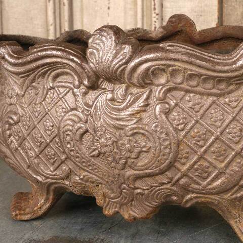 #54190 Ornate Cast Iron Footed Garden Urn Planter image 4