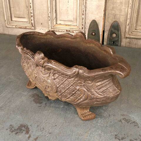 #54190 Ornate Cast Iron Footed Garden Urn Planter image 7