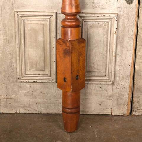 #54234 5x47 Salvaged Antique Turned Wood Bedpost image 2