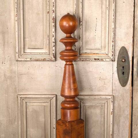 #54234 5x47 Salvaged Antique Turned Wood Bedpost image 3
