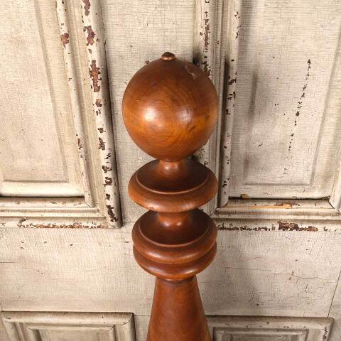 #54234 5x47 Salvaged Antique Turned Wood Bedpost image 4