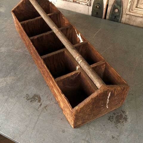 #54288 30x10 Antique Wooden Tool Box with Handle image 3