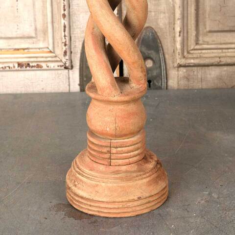 #54290 31" Turned Wood Candle Stand Pillar image 2