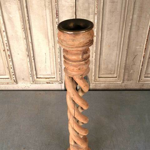 #54290 31" Turned Wood Candle Stand Pillar image 7