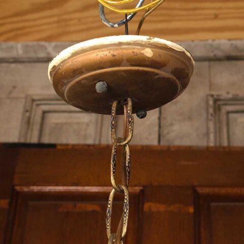 #54305 21" Antique 5 Bulb Chandelier Light Fixture image 6