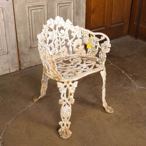 #54309 Antique Cast Iron Grapevine Garden Chair image 2