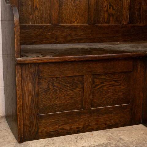 #54323 Salvaged Oak Built-In Snug Corner Bench Seat image 5